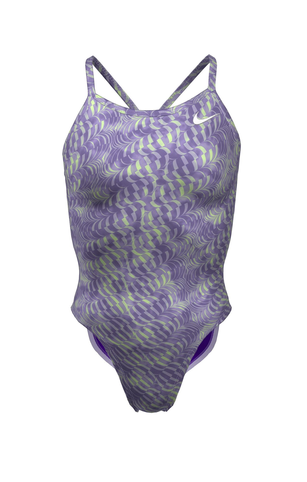 Nike Women's HydraStrong Pool Lanes Racerback One Piece Swimsuit
