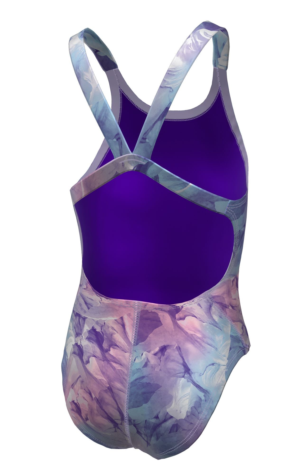Nike Girls' Hydrastrong Multi Print Fastback One Piece Swimsuit    Nike