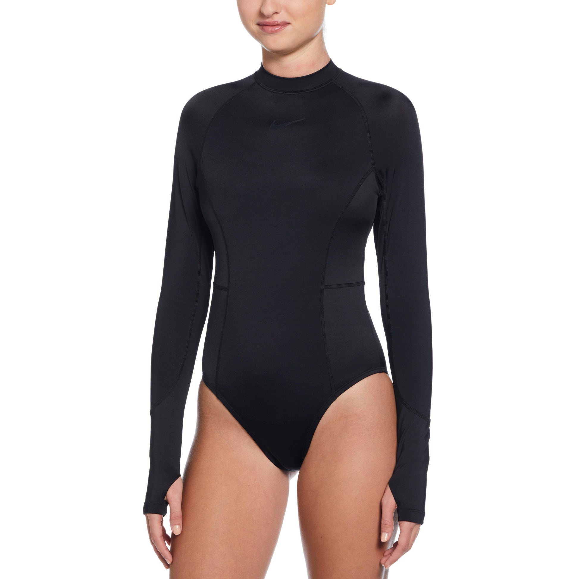 Nike Women's Hydralock Fusion Long Sleeve One Piece Swimsuit  One Piece Swimsuits  Nike