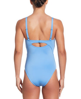 Nike Swim Effortless Essential Women's V-Neck One Piece Swimsuit  One Piece Swimsuits  Nike