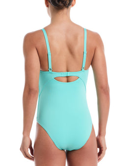Nike Swim Effortless Essential Women's V-Neck One Piece Swimsuit  One Piece Swimsuits  Nike