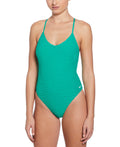 Nike Women's Swoosh Link Terry Nike Texture Y-Back One Piece Swimsuit  One Piece Swimsuits  Nike