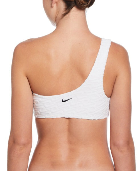 Nike Women's Terry Asymmetrical Bikini Top  Bikini Top  Nike