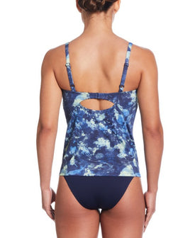 Nike Women's Floral Tie Dye V-Neck Tankini  Women's Tankini Top  Nike