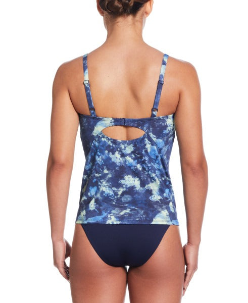 Nike Women's Floral Tie Dye V-Neck Tankini  Women's Tankini Top  Nike