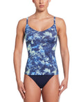 Nike Women's Floral Tie Dye V-Neck Tankini  Women's Tankini Top  Nike