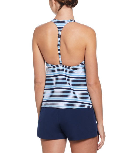 Nike Women's Stripe Square Neck Tankini  Women's Tankini Top  Nike