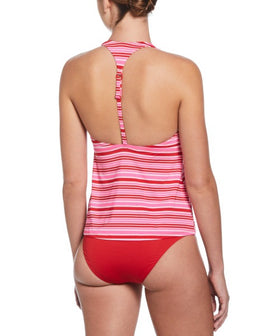 Nike Women's Stripe Square Neck Tankini  Women's Tankini Top  Nike