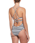 Nike Off Stripe Women's Lace-Up One Piece Swimsuit  One Piece Swimsuits  Nike