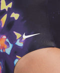 Nike Women's Digi Floral V-Neck One Piece Swimsuit  One Piece Swimsuits  Nike
