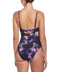 Nike Women's Digi Floral V-Neck One Piece Swimsuit  One Piece Swimsuits  Nike