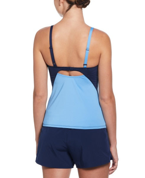 Nike Women's Colorblock V-Neck Tankini  Women's Tankini Top  Nike