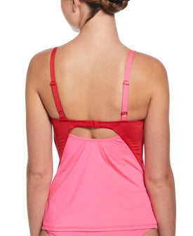 Nike Women's Colorblock V-Neck Tankini  Women's Tankini Top  Nike