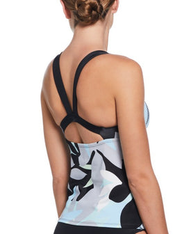 Nike Jungle Floral Women's V-Back Tankini Set  Women's Tankini Set  Nike