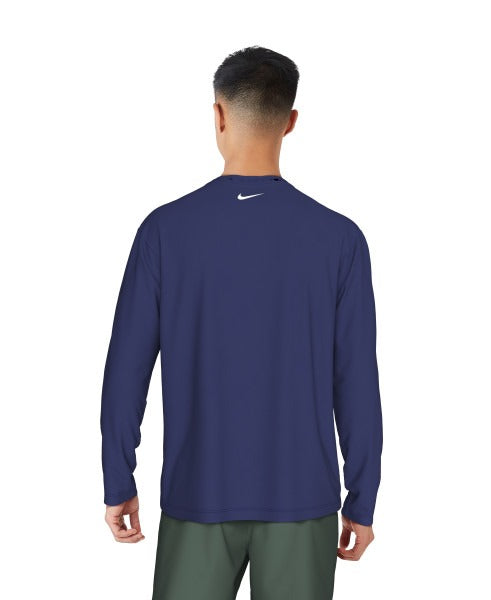 Nike Men's Gothic Graphic Long Sleeve Hydroguard Shirt  Long Sleeve Rash Guard  Nike