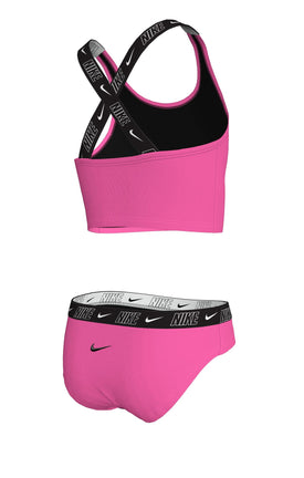Nike Girls' Logo Tape Crossback Midkini Set    Nike