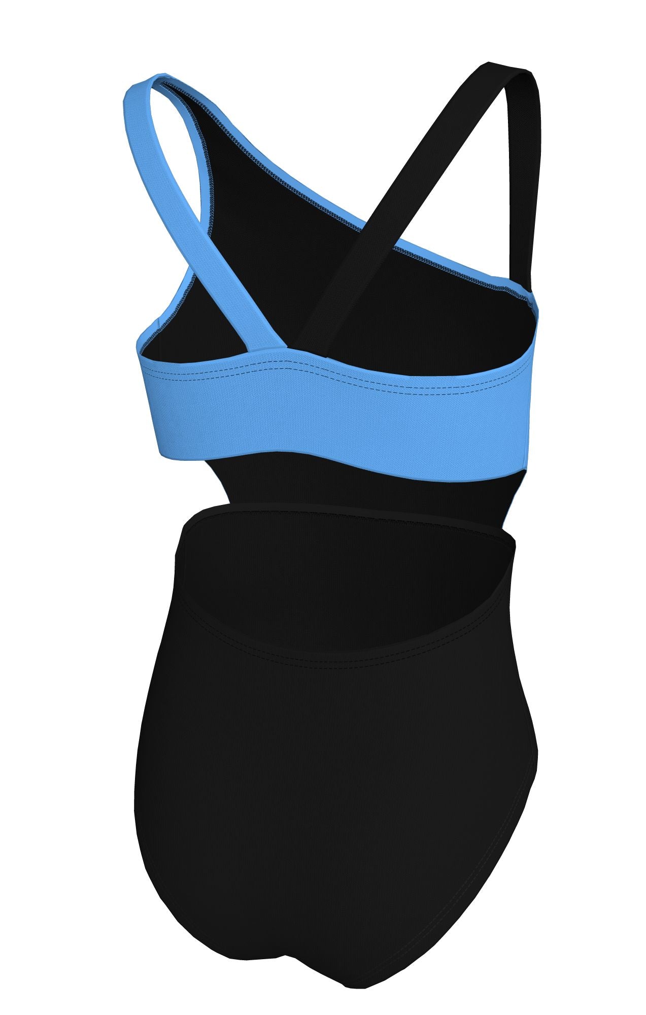 Nike Girls' Colorblock Asymmetrical Monokini  Girls One Piece  Nike