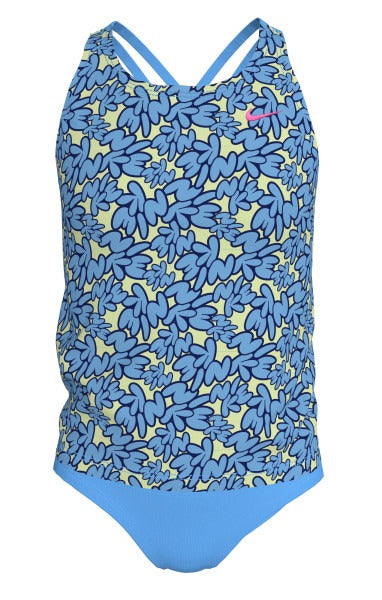 Nike Girls Bubble Script Spiderback Tankini Set  Girls Tankini  Nike