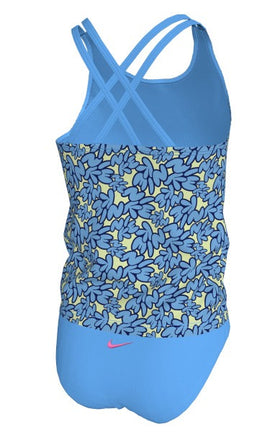 Nike Girls Bubble Script Spiderback Tankini Set  Girls Tankini  Nike