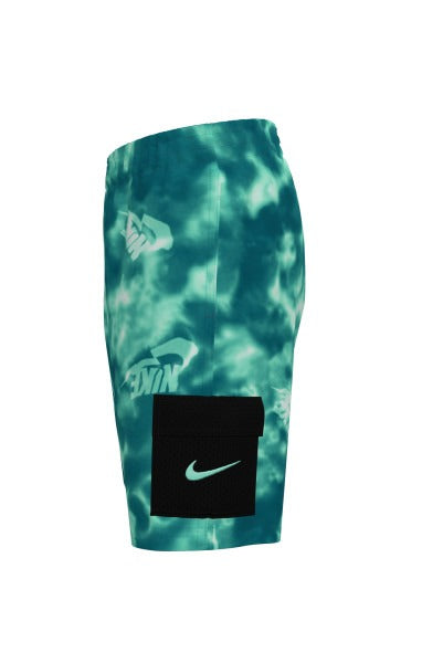 Nike Boy's Water Tie Dye Cargo Pocket 7 Inch Volley Short  Boys Volley Shorts  Nike