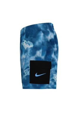 Nike Boy's Water Tie Dye Cargo Pocket 4 Inch Volley Short  Boys Volley Shorts  Nike