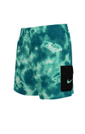 Nike Boy's Water Tie Dye Cargo Pocket 4 Inch Volley Short  Boys Volley Shorts  Nike
