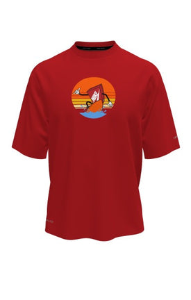 Nike Boys Short Sleeve Hydroguard - Sunset Surf  Short Sleeve Rash Guard  Nike