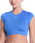 Nike Women's Solid Cropped Swim Top  Crop Top  Nike