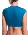 Nike Women's Solid Cropped Swim Top  Crop Top  Nike