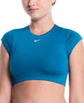 Nike Women's Solid Cropped Swim Top  Crop Top  Nike
