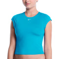 Nike Women's Effortless Essential Cap Sleeve Swim Top  Crop Top  Nike