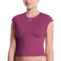 Nike Women's Effortless Essential Cap Sleeve Swim Top  Crop Top  Nike