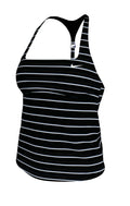 Nike Swim Effortless Preppy Pinstripe Square Neck Tankini  Women's Tankini Top  Nike
