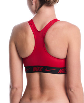 Nike Women's Logo Tape Racerback Bikini Top  Bikini Top  Nike