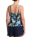 Nike Women's Swim Effortless Hot House Floral V-Neck Tankini Top - Plus Size  Plus Size Tankini Top  Nike