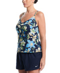 Nike Women's Swim Effortless Hot House Floral V-Neck Tankini Top - Plus Size  Plus Size Tankini Top  Nike
