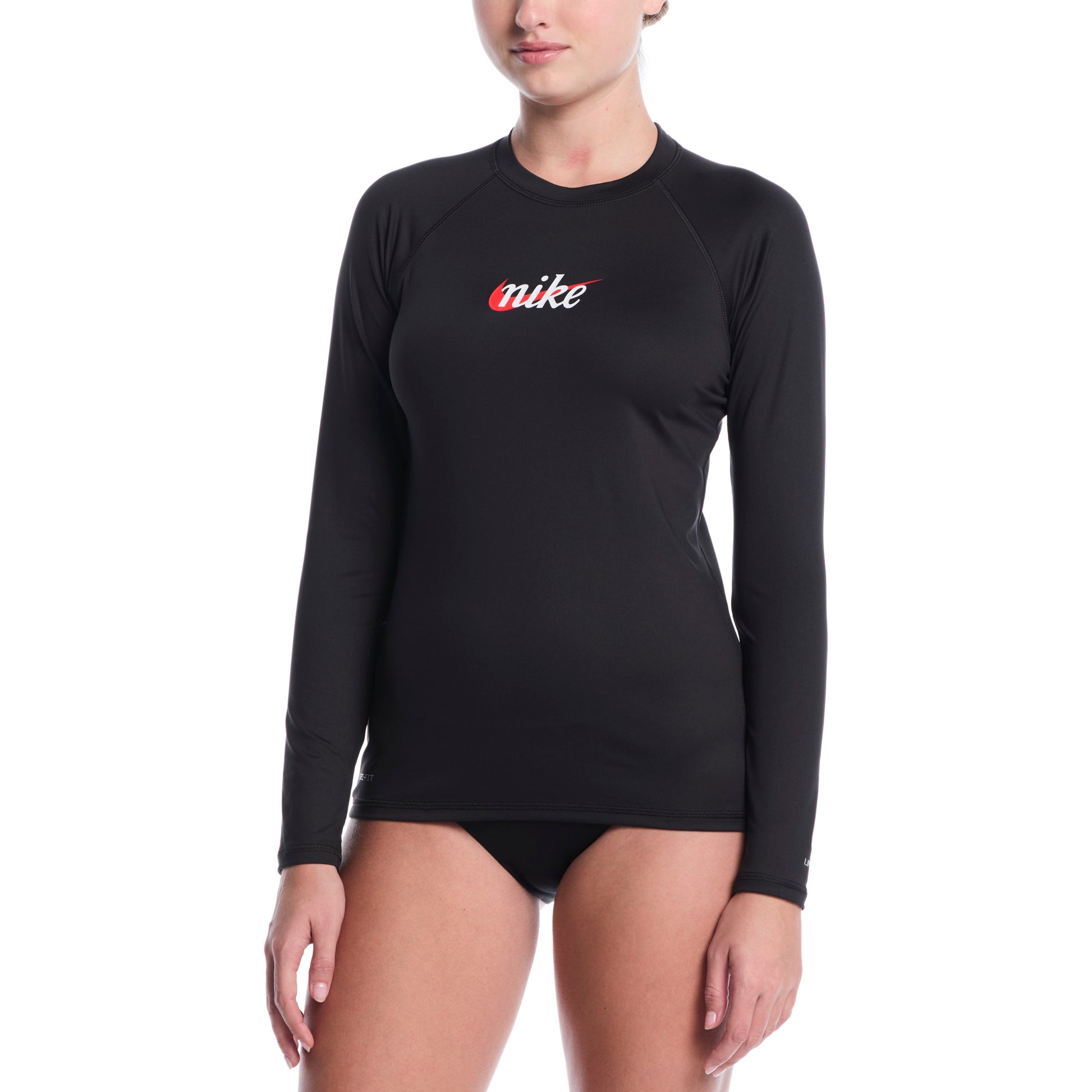 Nike Women's Swim Hydrogaurd Dri-FIT UV Long Sleeve Top  Long Sleeve Rash Guard  Nike