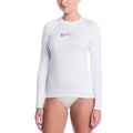 Nike Women's Swim Hydrogaurd Dri-FIT UV Long Sleeve Top  Long Sleeve Rash Guard  Nike