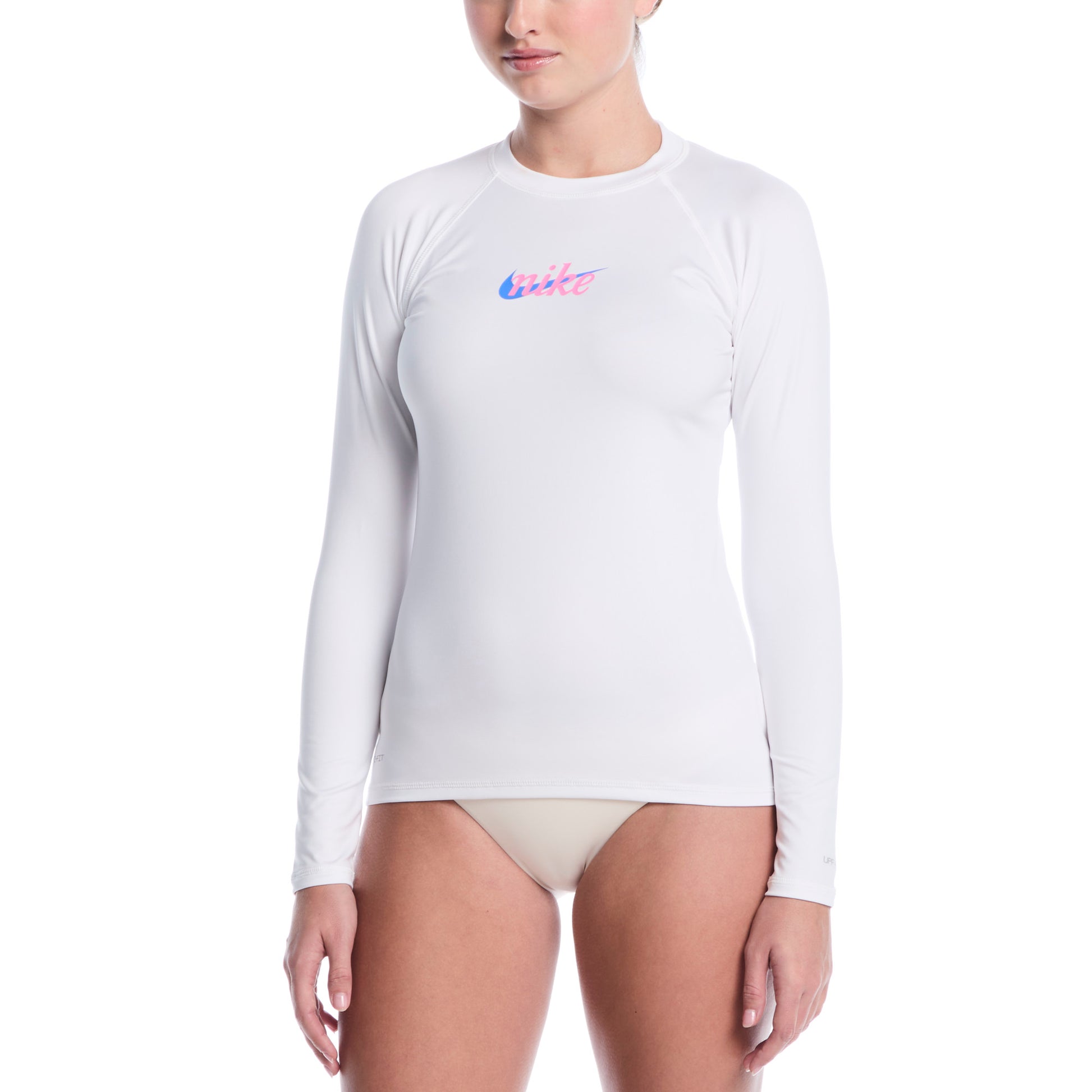 Nike Women's Swim Hydrogaurd Dri-FIT UV Long Sleeve Top  Long Sleeve Rash Guard  Nike