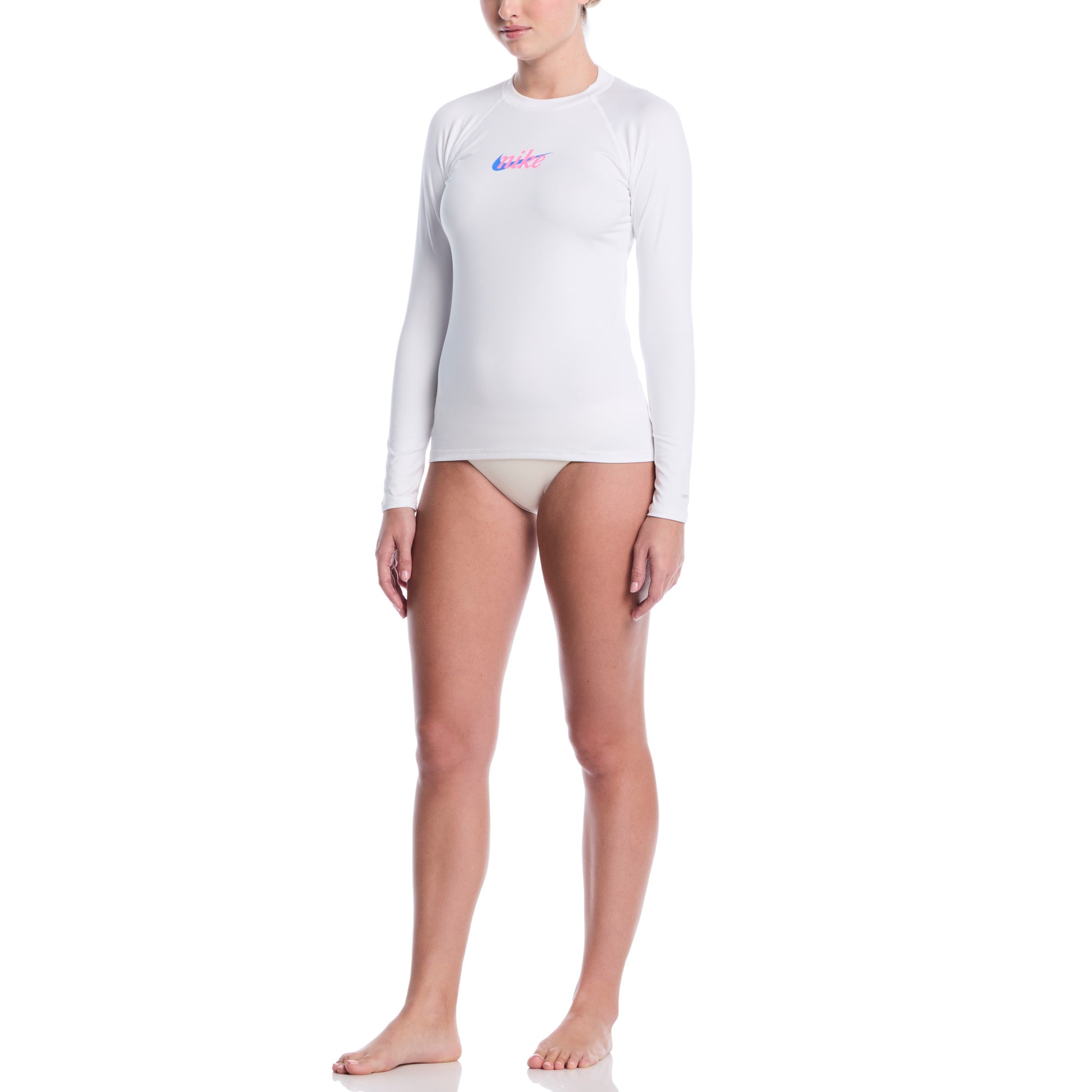 Nike Women's Swim Hydrogaurd Dri-FIT UV Long Sleeve Top  Long Sleeve Rash Guard  Nike