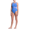 Nike Women's Swim Mesh V-Back One Piece Swimsuit  One Piece Swimsuits  Nike
