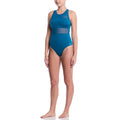 Nike Women's Swim Mesh V-Back One Piece Swimsuit  One Piece Swimsuits  Nike