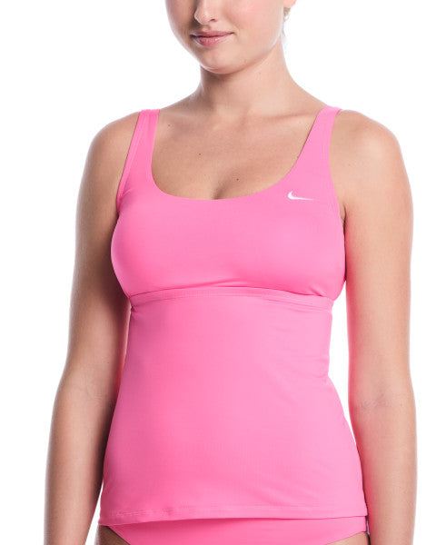 Nike Women's Effortless Essential Scoop Neck Tankini Top  Women's Tankini Top  Nike