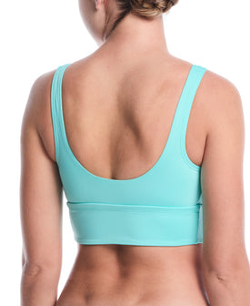 Nike Women's Effortless Essential Scoop Neck Midkini Top  Midkini Top  Nike