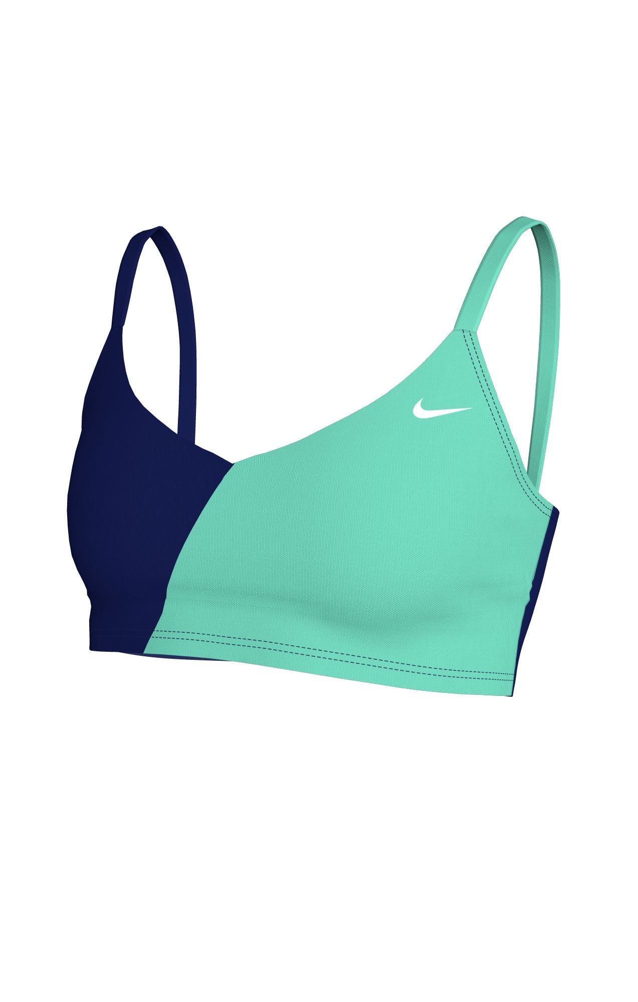 Nike Women's Color Block V-Neck Midkini Top  Midkini Top  Nike
