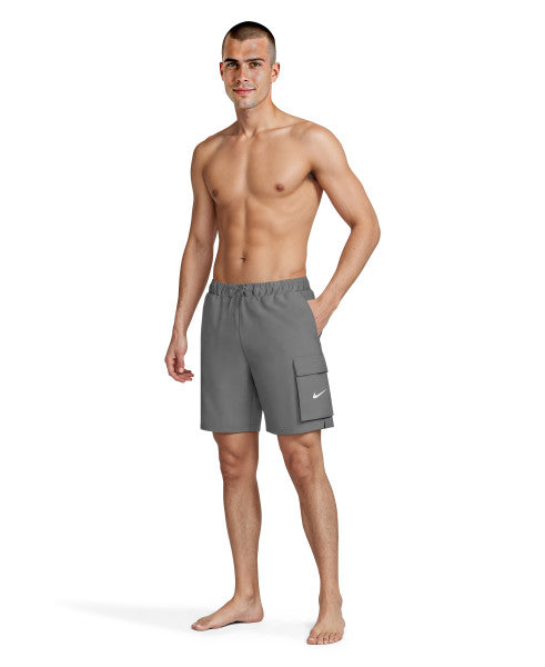Nike Men's Swim Voyage Solid Essential 7 Brief-Lined Volley Short  Men's Volley Short  Nike