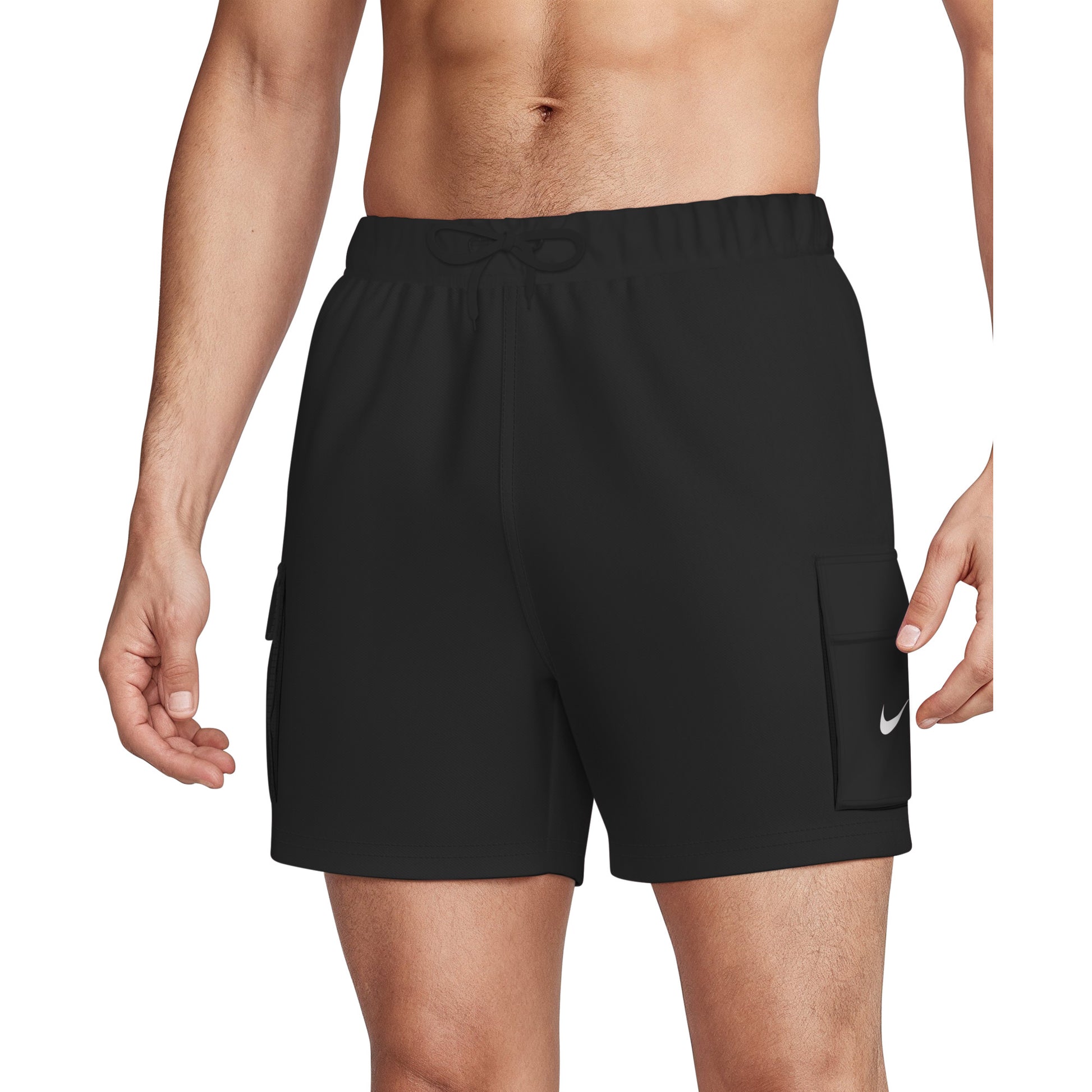 Nike Men's Swim Voyage Solid Essential 5 Inch Brief-Lined Volley Short  Men's Volley Short  Nike