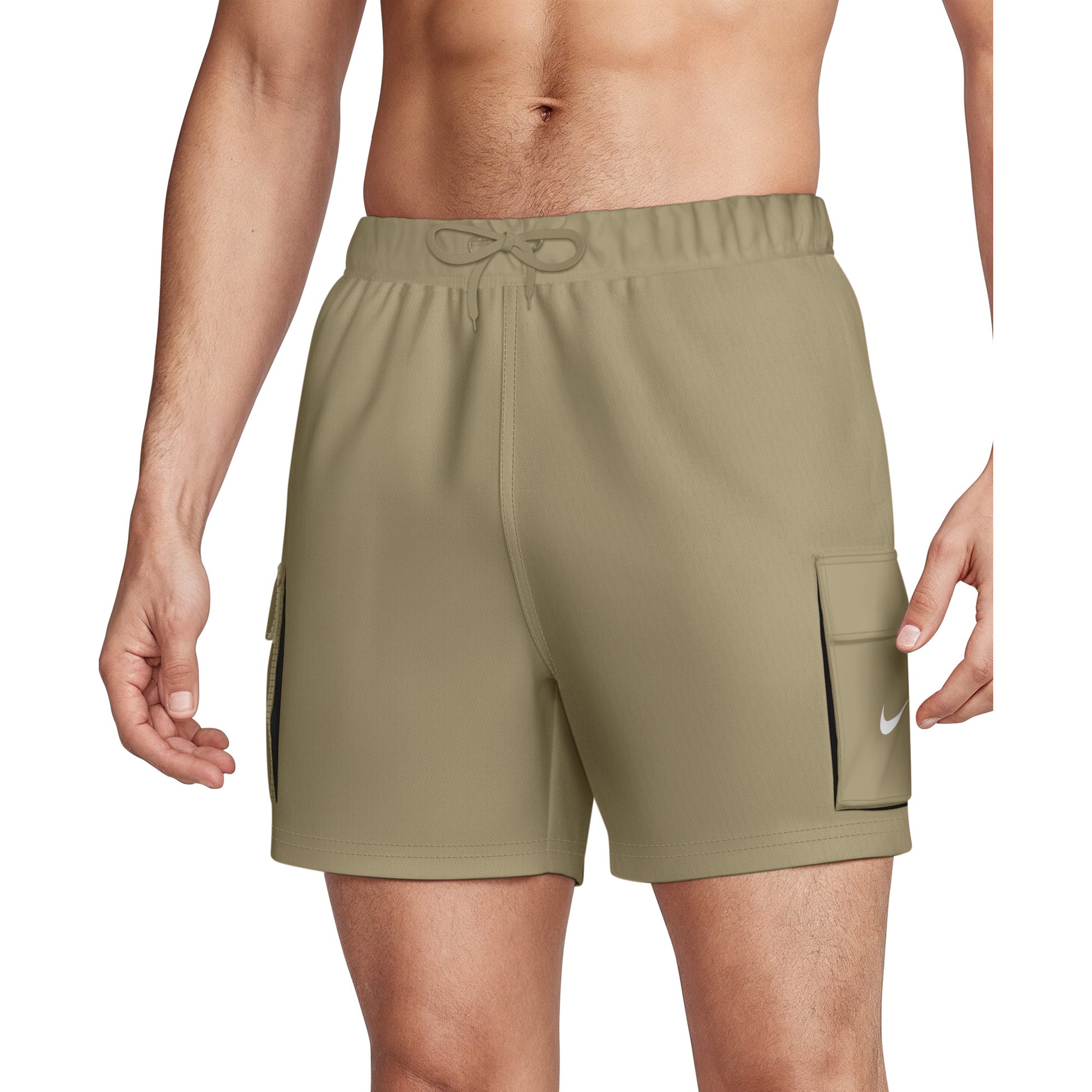 Nike Men's Swim Voyage Solid Essential 5 Inch Brief-Lined Volley Short  Men's Volley Short  Nike