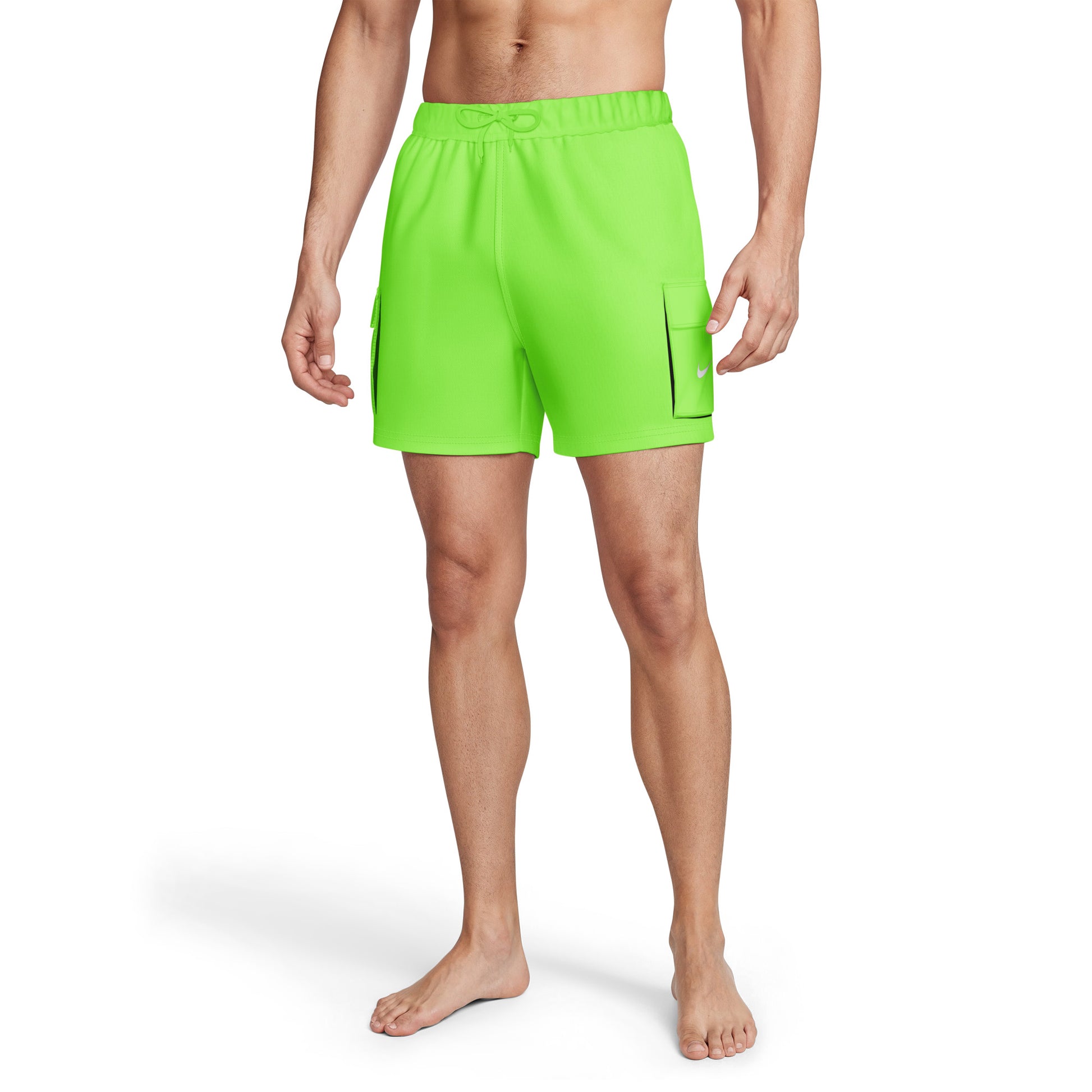 Nike Men's Swim Voyage Solid Essential 5 Inch Brief-Lined Volley Short  Men's Volley Short  Nike