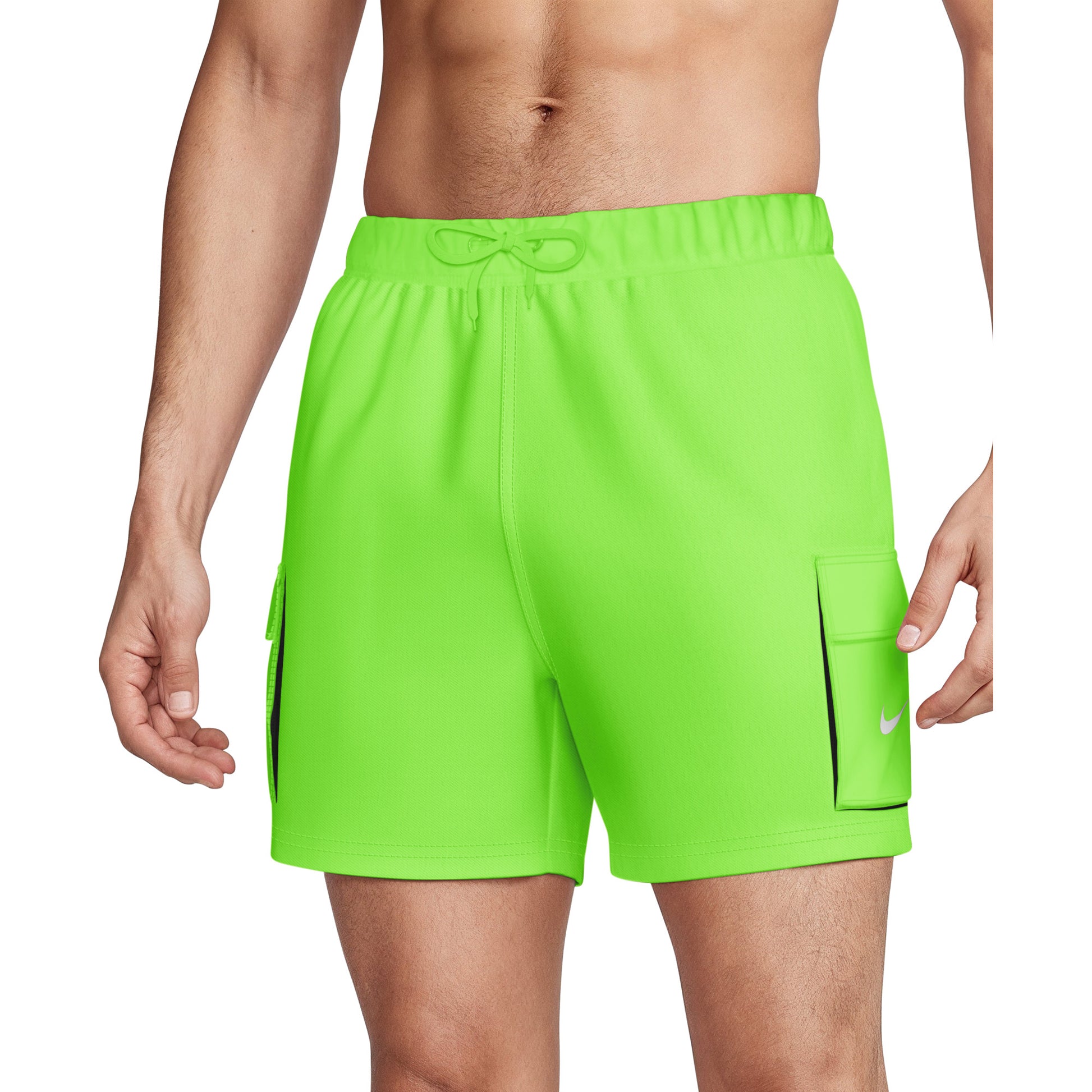Nike Men's Swim Voyage Solid Essential 5 Inch Brief-Lined Volley Short  Men's Volley Short  Nike